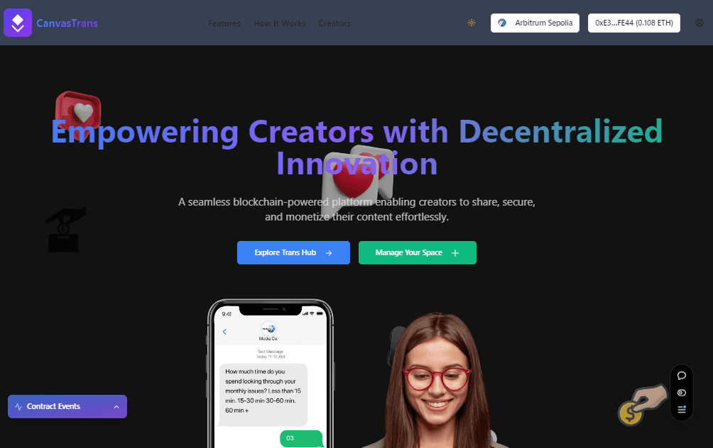 CanvaTrans: Revolutionizing Content Sharing with Web3 Technology