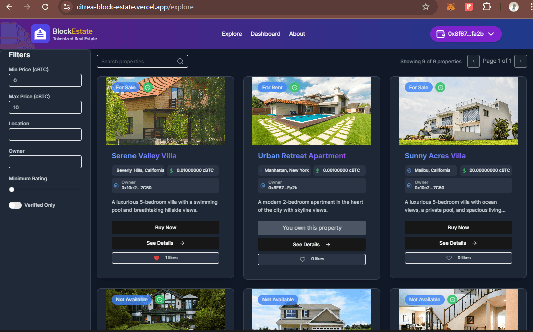 CitreaBlockEstate